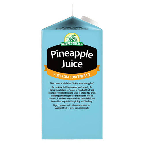 Nature's Nectar Not From Concentrate Pineapple Juice, 52 fl oz